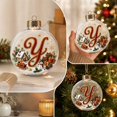 thumbnail image 6 of PLPPYFS Light Up Christmas Ornament, Christmas Holiday Letter Acrylic Ball with Warm LED, Mini Holiday Christmas Tree Hanging Decoration with Letter Scene Lighted for Window Xmas, 6 of 7