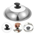 thumbnail image 3 of 1Pc Practical Pot Cover Useful Pan Overflow Cover Household Use Tableware (Silver), 3 of 6