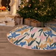 thumbnail image 5 of Sikiie Lilies Flowers Nativity Christmas Tree Skirt, Jesus Christian Winter Holiday Tree Mat Decoration(30-48IN)36", 5 of 6