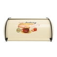 thumbnail image 2 of Bread Bin Metal Bread Box Bread Storage Countertop Bread Box Breadbox Holds for Your Kitchen Counter, 2 of 7