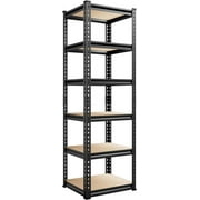 Storage Shelves 6 Tier Garage Shelving Heavy Duty Metal Shelving Loads 2250LBS Adjustable Metal Shelves for Warehouse Pantry Kitchen Closet 16" W X 16" D X 72" H