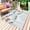 Blue, variant on Blue Childlike Fun Outdoor Rug for Patio/Deck/Porch, Non-Slip Large Area Rug 5 x 7 Ft, Abstract Modern City Car Silhouette Indoor Outdoor Rugs Washable Area Rugs, Reversible Camping Rug Carpet Runner