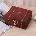 thumbnail image 4 of YIEMEEN Handmade Retro Jewelry Box Wooden for Case Pearl Necklace Bracelet Organizer, 4 of 9