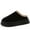 Black, variant on CHICVOMEY Platform Slippers for Women with Thick Sole Indoor/Outdoor House Shoes with Anti-Slip Rugged & Plush Lining Cozy Platform House Slippers