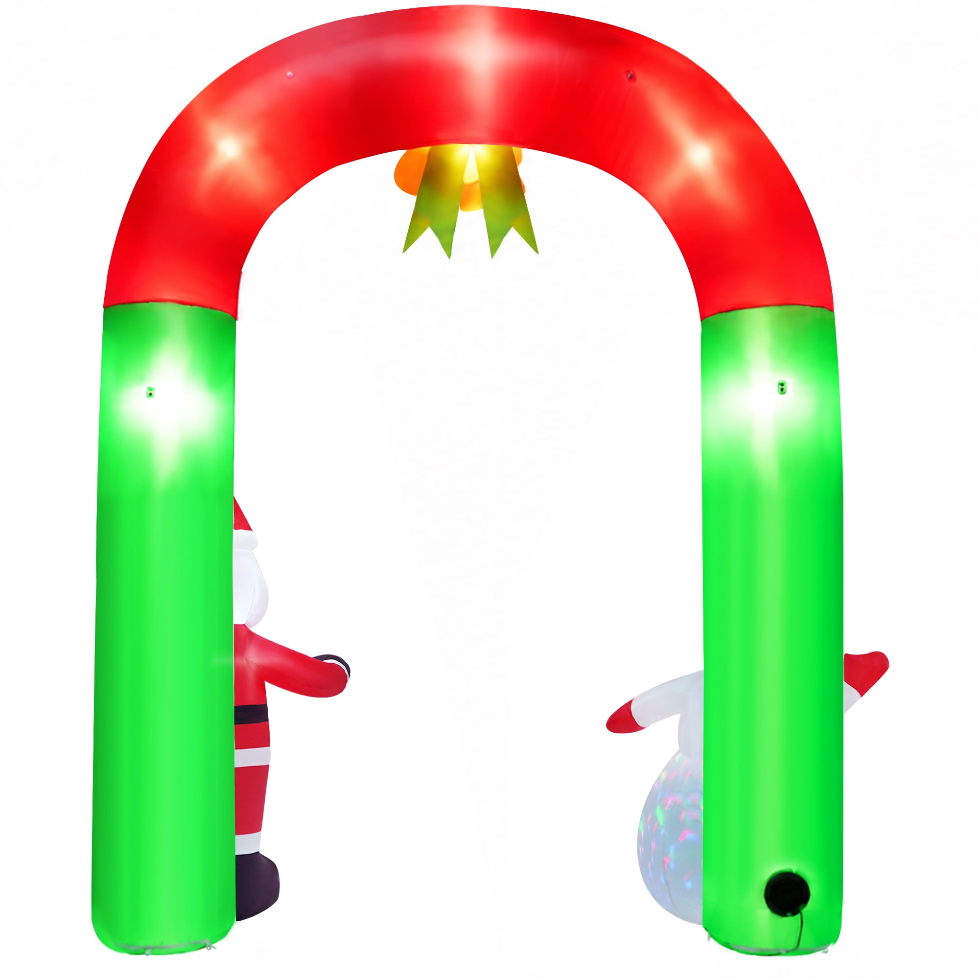 Lookfly 8FT Christmas Inflatable Archway,Christmas Blow Up Yard