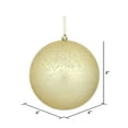 thumbnail image 2 of Vickerman 4" Champagne Matte Mercury Ball Ornament, 6 per Bag., 2 of 3