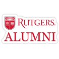 thumbnail image 1 of R & R Imports STC4-C-RUT20 ALUM 2pk Rutgers Scarlet Knights 4 in. Laser Cut Alumni Vinyl Decal Sticker - Pack of 2, 1 of 1