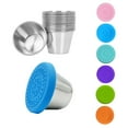 thumbnail image 3 of Salad Dressing Container Stainless Steel Leak-Proof Dip Cup with Silicone Lid, 3 of 10