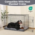 thumbnail image 4 of OhGeni Orthopedic Extra Large Dog Bed 47in, Deluxe Pet Bed for Crates, Waterproof and Washable, 25D Egg Crate Foam Pad Anti-Slip Sleeping Mat for All Size Pets Breeds, 47" x 29", Gray, 4 of 8