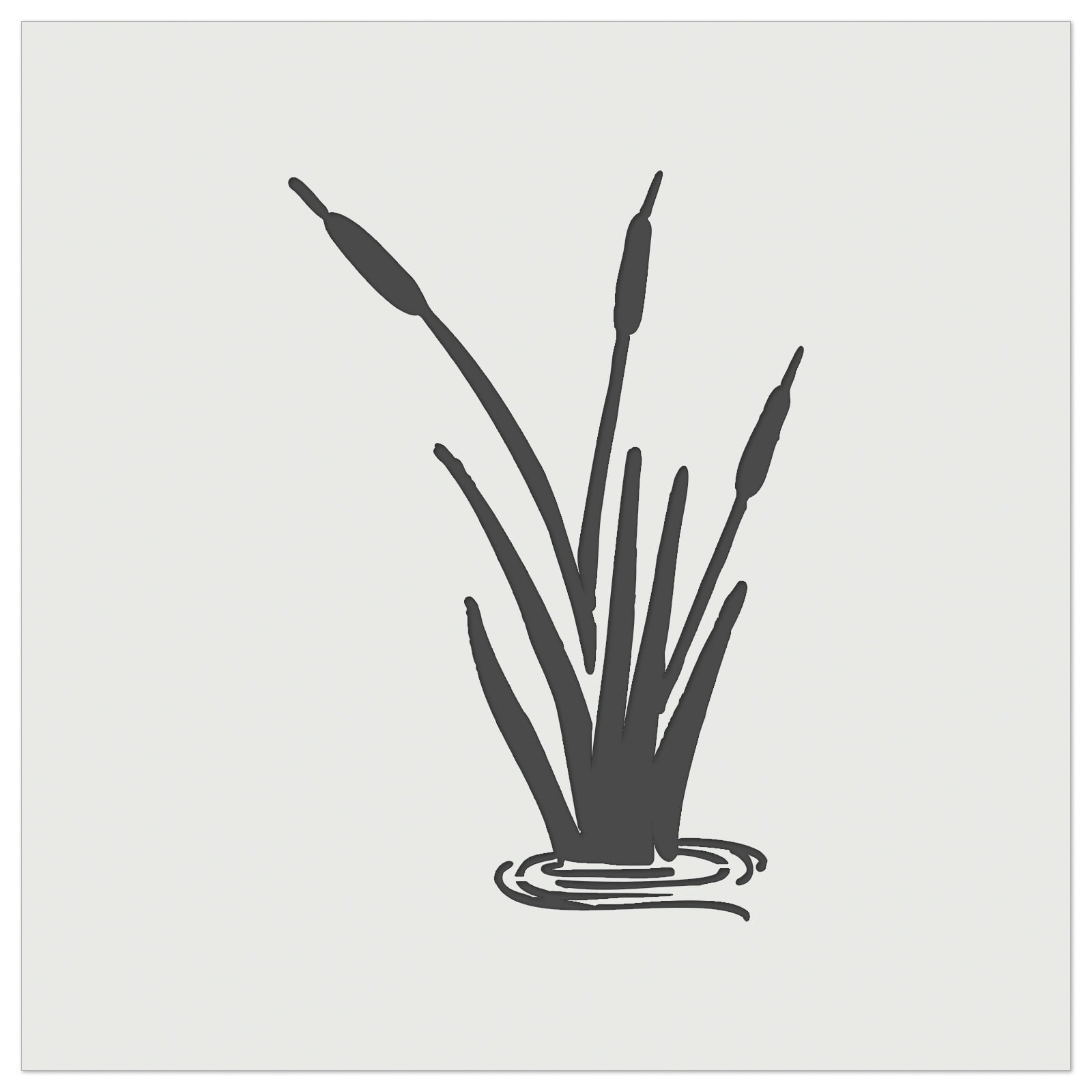 Cattails Black And White Clipart