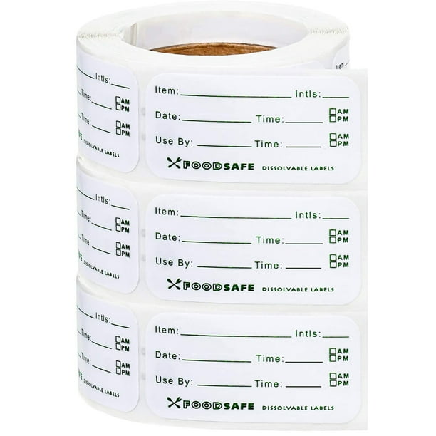 3 Rolls Detachable Food Label Food Storage Label Self-adhesive Food Storage Frozen Sticker with 900 Labels Suitable for Family Restaurant Food Date ...
