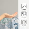 thumbnail image 4 of Blue Coral Hand Towels Set of 2 Sea Horse Decorative Bathroom Towels Ultra Soft Absorbent Towels for Yoga Gym Spa Kitchen 28x14 Inch, 4 of 8