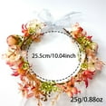 thumbnail image 4 of Casual Chic Head Wrap Girls Flower Crown Flower Girl Headpiece Boho Little Wreaths for Weddings Family Photography 2-In-1 Headband & Hair Clip, 4 of 6