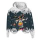 thumbnail image 4 of WILLBEST Sudadera de Mujer con Capucha, Estilo Casual, con Estampado Navideño de Ciervos con Cabeza Grande y Copos de Nieve Cuello Redondo, Manga Larga y Diseño Ligero Mediana, 4 of 4