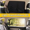 thumbnail image 5 of VogueV Magnetic Car Side-Window Sun Shade, Heat-Block Uv-Protect Curtain for teen, teen, Pets, Summer Road-Trips, Foldable, Titanium-Silver, Fits Most Cars & Suvs, 1 Sunshade, 5 of 8