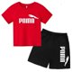 thumbnail image 3 of Conjunto de 2 piezas de camiseta y pantalones cortos con letras de marca de moda de verano para niños y niñas de 3 a 13 años, top informal de manga corta, conjunto deportivo Sunshine, 3 of 5