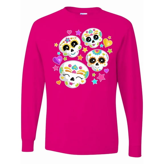 Inktastic Decorative Skull Party for Day of the Dead Long Sleeve T-Shirt