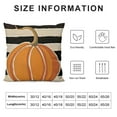 thumbnail image 5 of SHANXI Thanksgiving Day Pillow Covers Fall Decor Pumpkin Decorative Lumbar Pillows Black Stripes Throw Pillows 18x18in, 5 of 5