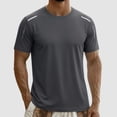 thumbnail image 5 of Men's Muscle Slim Fit Workout T-Shirt Quick Dry Cooling Techwear Crew Neck Short Sleeve Athletic Tee Moisture Wicking Breathable Shirt, Big & Tall Sizes Available, 5 of 9