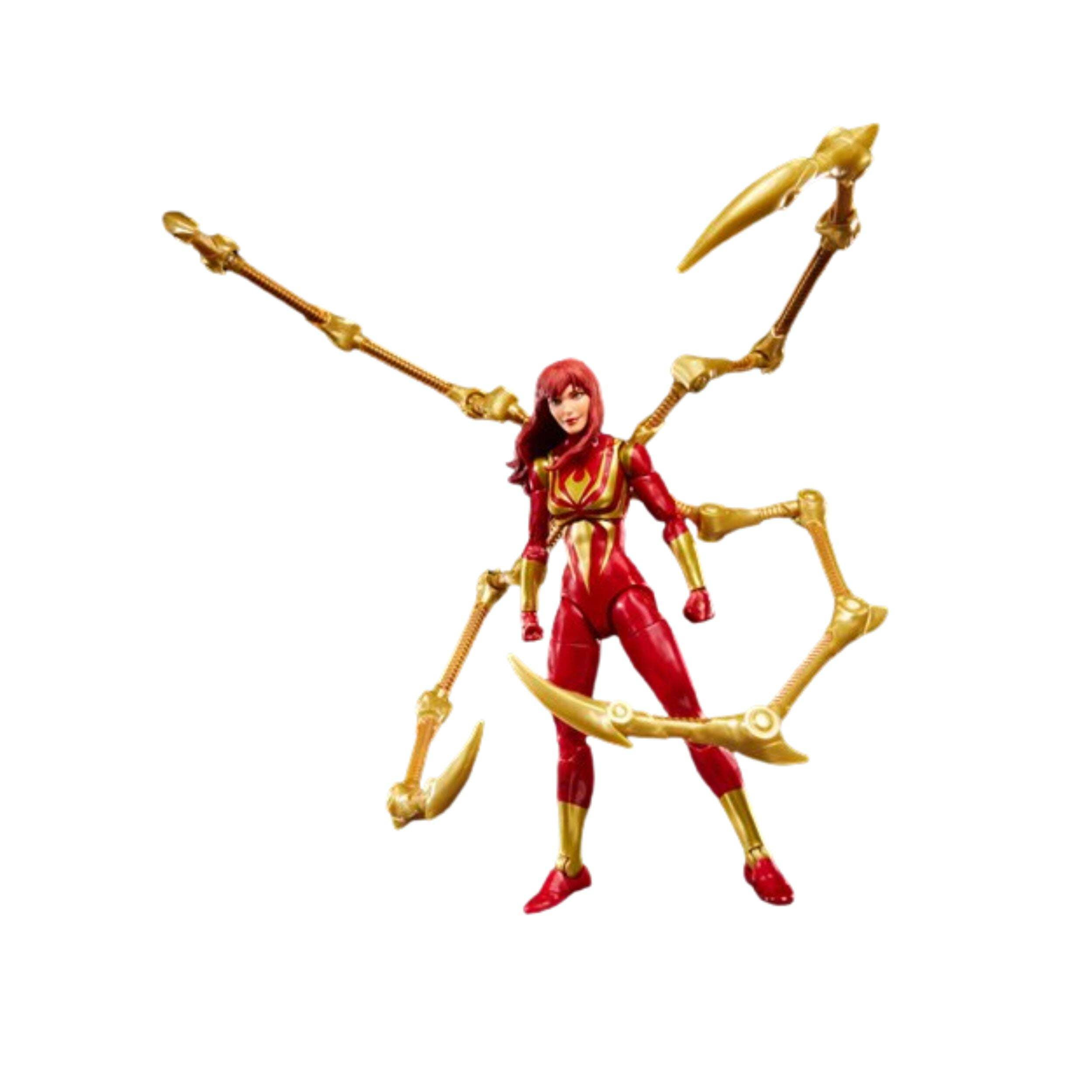Marvel Legends Spider-Man Mary Jane Watson (Iron Spider) 6" Figure with Magic: The Gathering Card