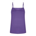 thumbnail image 6 of WULMLEO Women Scoop Neck Tank Top Adjustable Spaghetti Straps Sleeveless Cami Undershirt Loose Fit Casual Shirts Summer 2026 Purple XL, 6 of 6