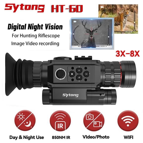 A-BFASTIRON HT-60 Digital Night Vision Sytong Rifle Scope with App WIFI Live Image