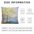 thumbnail image 5 of Creowell Impressionism Pillow Covers High-Quality Short Plush Square Design 1PC 12x12in, 5 of 5