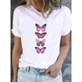 thumbnail image 3 of Camiseta estampada para mujer, ropa de manga corta, estilo de dibujos animados de animales, ropa bonita, Camiseta básica de moda, 3 of 5