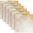 thumbnail image 6 of GZHJMY Soft Reusable Satin Table Decorative Napkins,20x20InX4 PCSGold Christmas Balls,Family Dinner Wedding Banquet, Cocktail Party, Kitchen,Birthday Party, 6 of 7