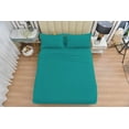 thumbnail image 5 of 6 Piece Rayon Made From Bamboo Sheet Set by OKAO, Queen Teal Sheets-Silky Soft- Wrinkle Free - Deep Pockets- Softer and Stronger Than Cotton - 1 Fitted Sheet, 1 Flat, 4 Pillowcases Queen, Teal, 5 of 5