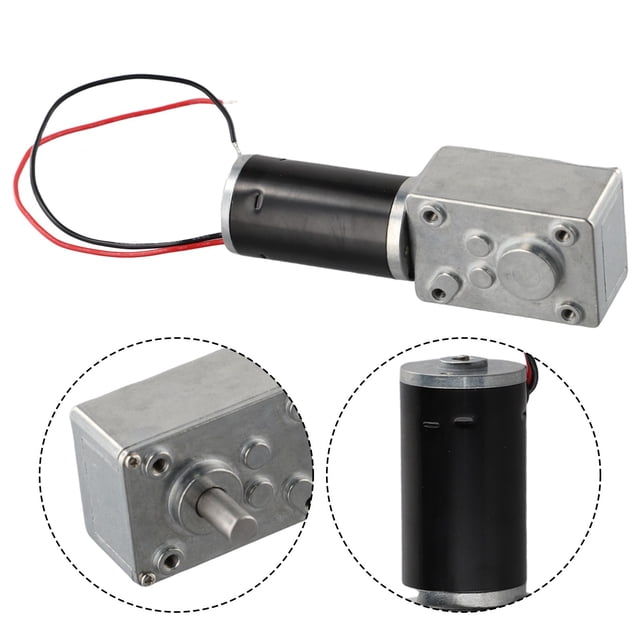 Moteur de Boîte de Vitesses Dc 12V 24V Couple Élevé Vitesse Électrique Réduit la Turbine Ver