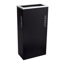Ex-Cell Kasier RC-KD17-T BT-PBG 17 gal Kaleidoscope Black Tie Series Receptacle Bins, Black