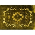 thumbnail image 1 of Ahgly Company Machine Washable Indoor Rectangle Persian Yellow Bohemian Area Rugs, 5' x 7', 1 of 4