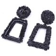 thumbnail image 2 of Rectangle Geometric Dangle Earrings, Fashion Statement Drop Earrings for Women, 2 of 3