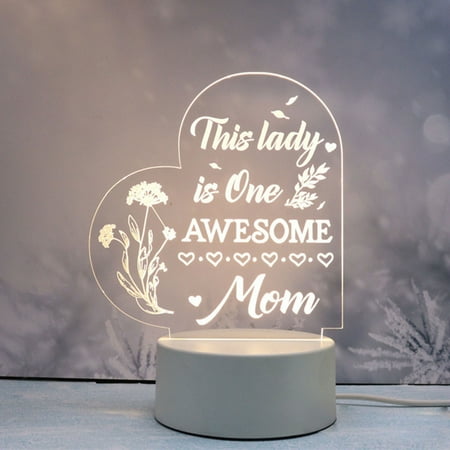 

USB Engraving Night Light Rechargeable Birthday Mothers Day Valentine\ s Day Gift
