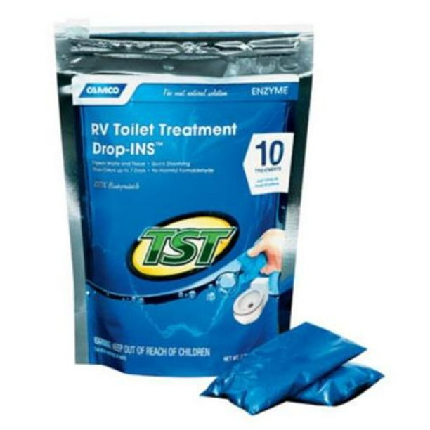 Camco Camco 41529 TST Blue Enzyme RV Toilet Treatment DropIns, 4 Oz