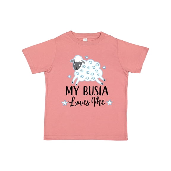 Inktastic My Busia Loves Me Baby Lamb Boys or Girls Toddler T-Shirt