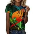 thumbnail image 3 of Fairy Tail Womens T-Shirt Round Neck Short Sleeve Tee Shirts Summer Breathable Tops Blouse S, 3 of 8