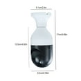 thumbnail image 3 of Cámara de seguridad con bombilla E27, 1080P, inalámbrica, 360 grados, con wifi 5G, detección de movimiento inteligente y video en blanco., 3 of 9