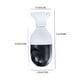 thumbnail image 3 of Cámara de seguridad con bombilla E27, 1080P, inalámbrica, 360 grados, con wifi 5G, detección de movimiento inteligente y video en blanco., 3 of 9