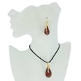 thumbnail image 2 of GlassOfVenice Gemma Murano Glass Necklace and Earrings Set - Red, 2 of 8