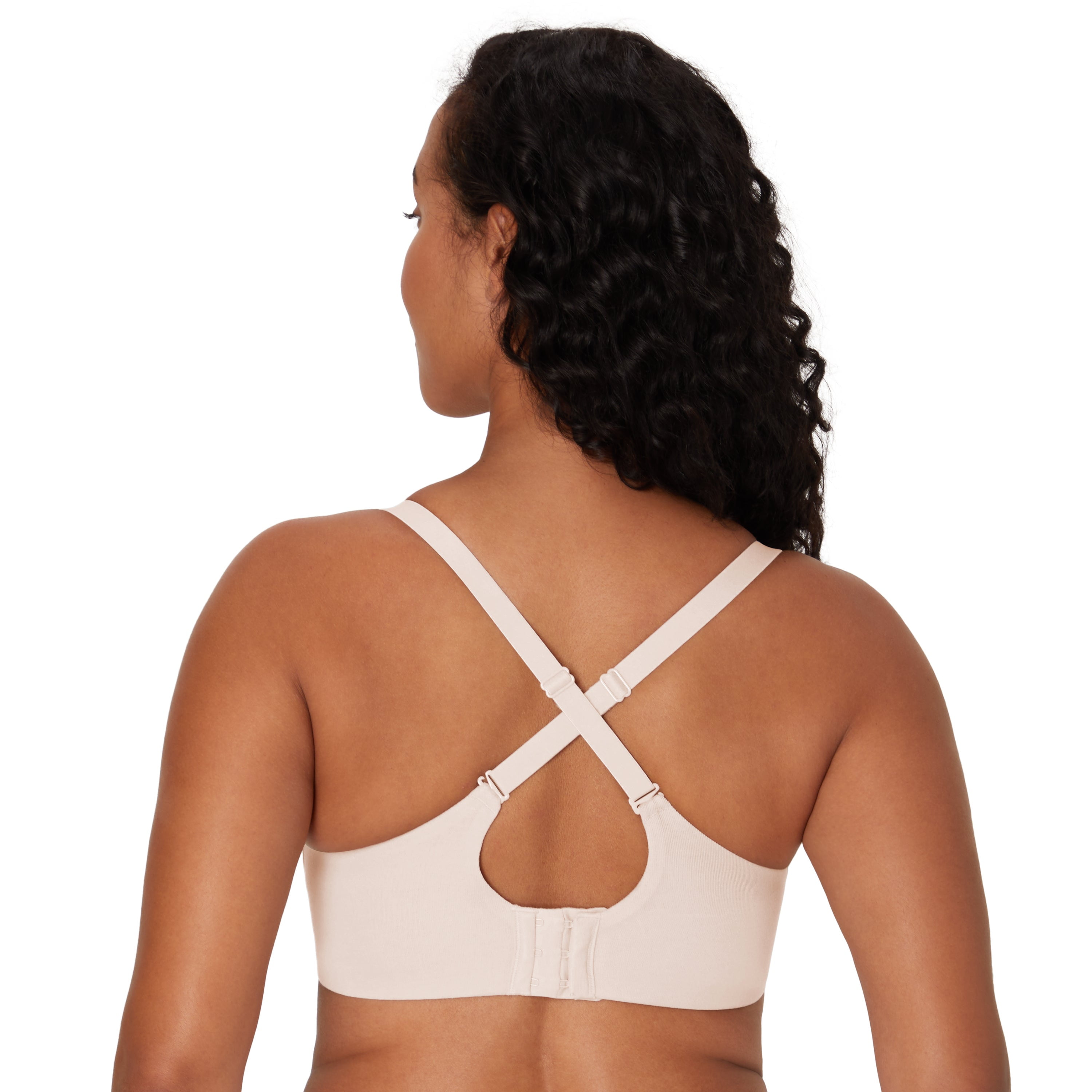 Bali Breathe Cotton Modal Wireless T-Shirt Bra Light Buff 3XL