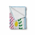 thumbnail image 2 of 13th Birthday Soft Flannel Fleece Throw Blanket, Pastel Colored Hand Drawn Style Composition Leaves Gifts and Balloons, Cozy Plush for Indoor and Outdoor Use, 50" x 60", Multicolor, by Ambesonne, 2 of 6