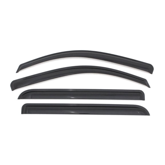 KAIHUIXING 4pcs Sun Rain Wind Deflectors Door Window Visors Outside Mount Channel Style Dark Smoke Tint for Kia for Sportage 2011-2016