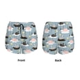 thumbnail image 2 of JUNZAN Swan Princess On Lake Print Women's Athletic Gym Running Shorts with Phone Pockets - Workout Shorts-Large, 2 of 5
