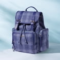thumbnail image 5 of Sunveno Tweed Backpack Large Capacity Diaper Bag Nappy Organizer Backpack, Blue, 5 of 7