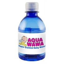 AQUAWAWA Nursery Water For Babies 24 Pack 8 Oz Bottles Purified Vapor Distilled | Single Serve| Lightweight For Diaper Bag | BPA, Fluoride, Chemical And Mineral | Dr Recommended, Baby Safe,