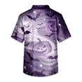 thumbnail image 6 of Domuza Halloween Themed Scrub Shirts for Men Skull Graphics Casual Short Sleeve V Neck T Shirts Fashion Comfort Funny Medical Top with 3 Pocket Black L, 6 of 6