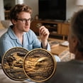 thumbnail image 1 of EGNMCR Home Decor, Room Decor, Wall Decor Desert Action Commemorative Coin Coin in commemoration, 1 of 9