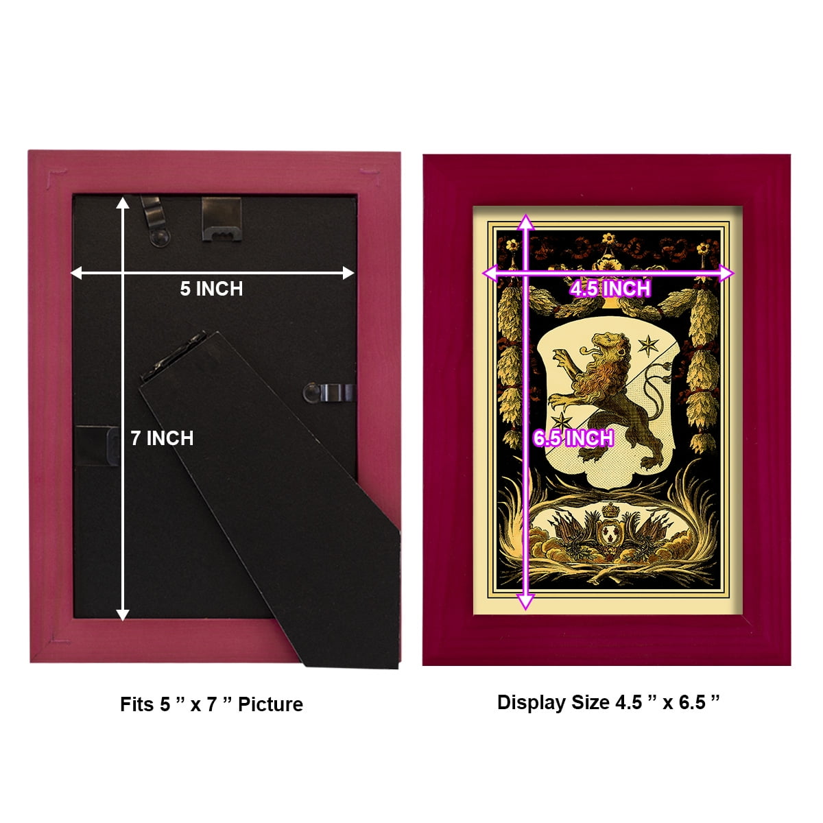 Family Crest III -Framed Print w/glass-Cherry Red